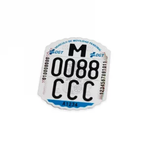 Placas Identificativas Para Vehículos de Movilidad Personal