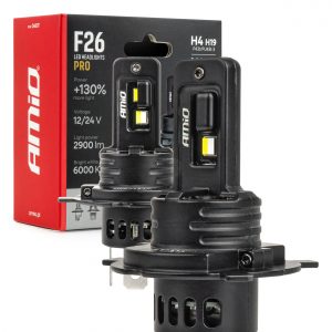 Kit LED Serie F26 PRO LumiTec LIMITED +130% DUO FULL CANBUS H4 H19 12V 24V AMIO