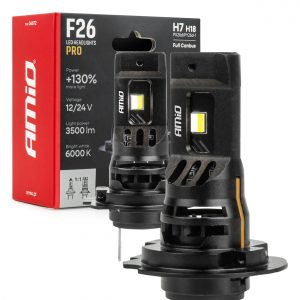 Kit LED Serie F26 PRO LumiTec LIMITED +130% DUO FULL CANBUS H7 H18 12V 24V AMIO